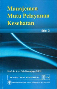 Image of Manajemen Mutu Pelayanan Kesehatan