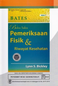 Image of Bates : buku saku pemeriksaan fisik dan riwayat kesehatan (=Bates'pocket guide to physical examination and history taking, 7th. Ed.)