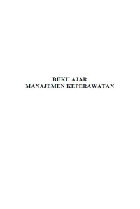 Image of e book - Buku Ajar Manajemen Keperawatan
